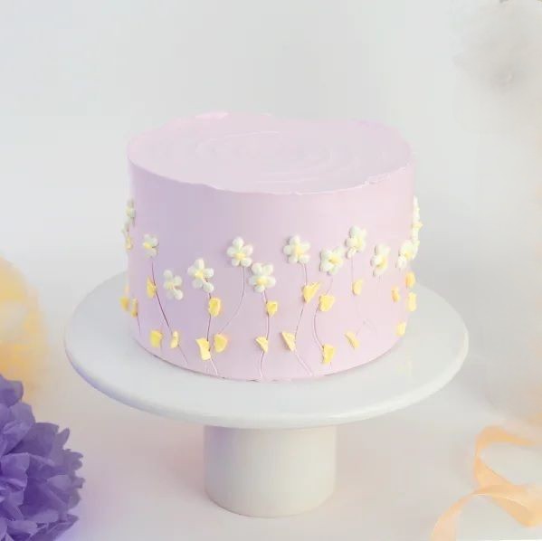 Pink Floral Cake - Cake Industry