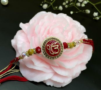 Ik Onkar Red Canopy Trendy Rakhi