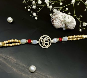 Shining Ik Onkar Round Rakhi