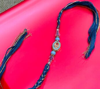 Stunning Blue Bead Rakhi