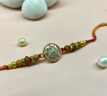 Crystal Studded Beads Rakhi