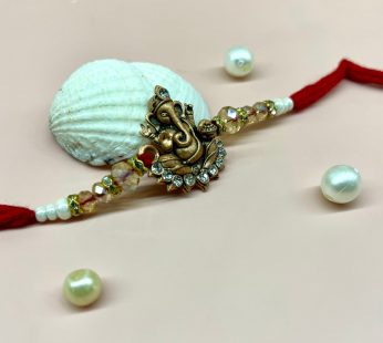 Ganesh Gold Plated Rakhi