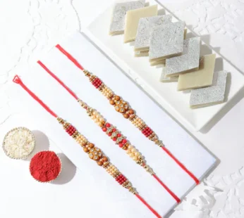 Rakhi Set with Kaju Katli