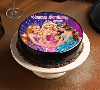 Barbie Birthday Photo Cake