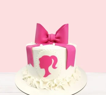 Pink Barbie Cream Cake