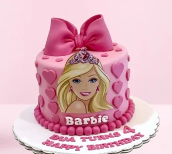 Stylish Fondant Barbie Cake